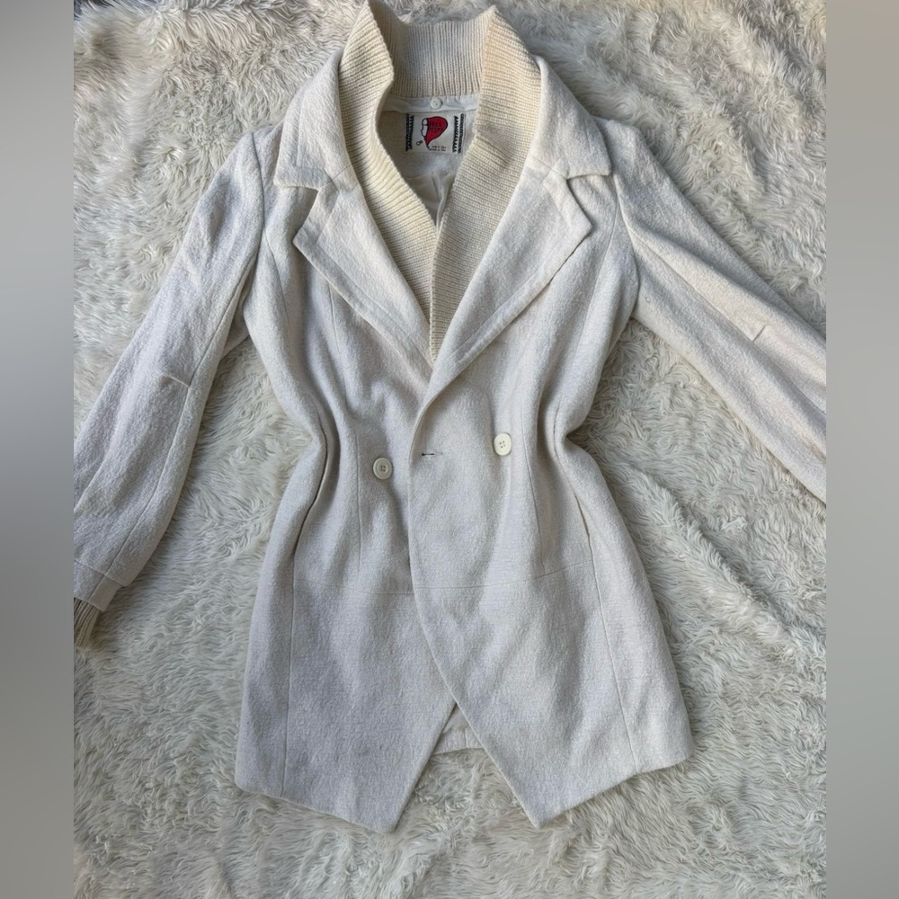 Free People Elegant White Blazer